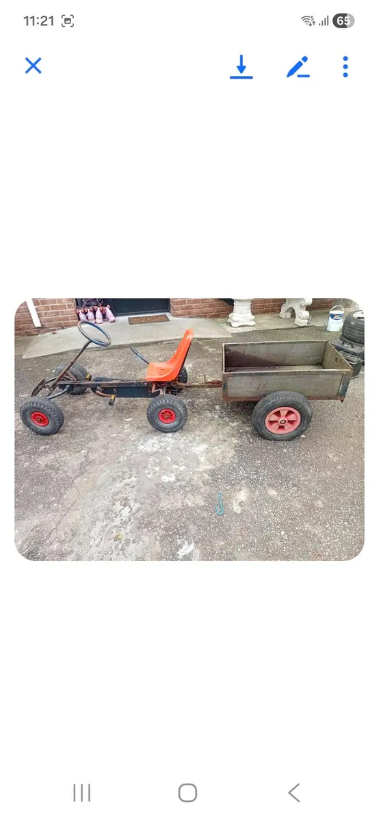 Go cart and trailer - Image 1