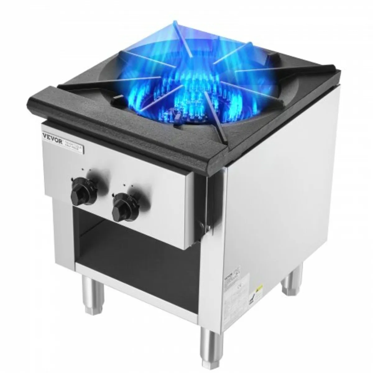 Commercial Gas Stove with Cabinet, Propane and Nat - Image 1