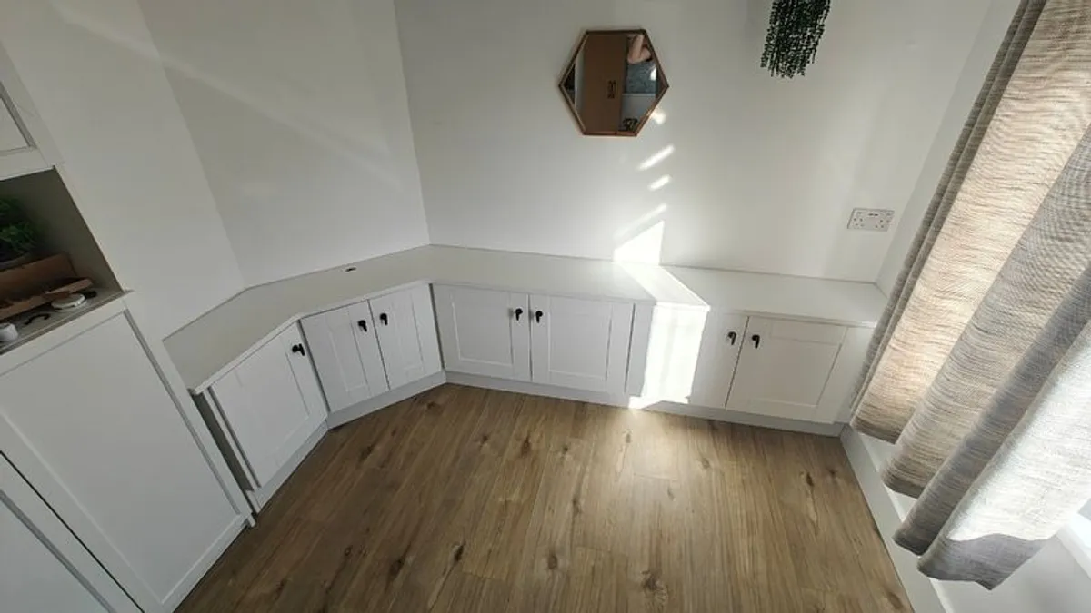 Custom Fitted Bench, Cupboards & Countertop (Full Set Only) - Image 1