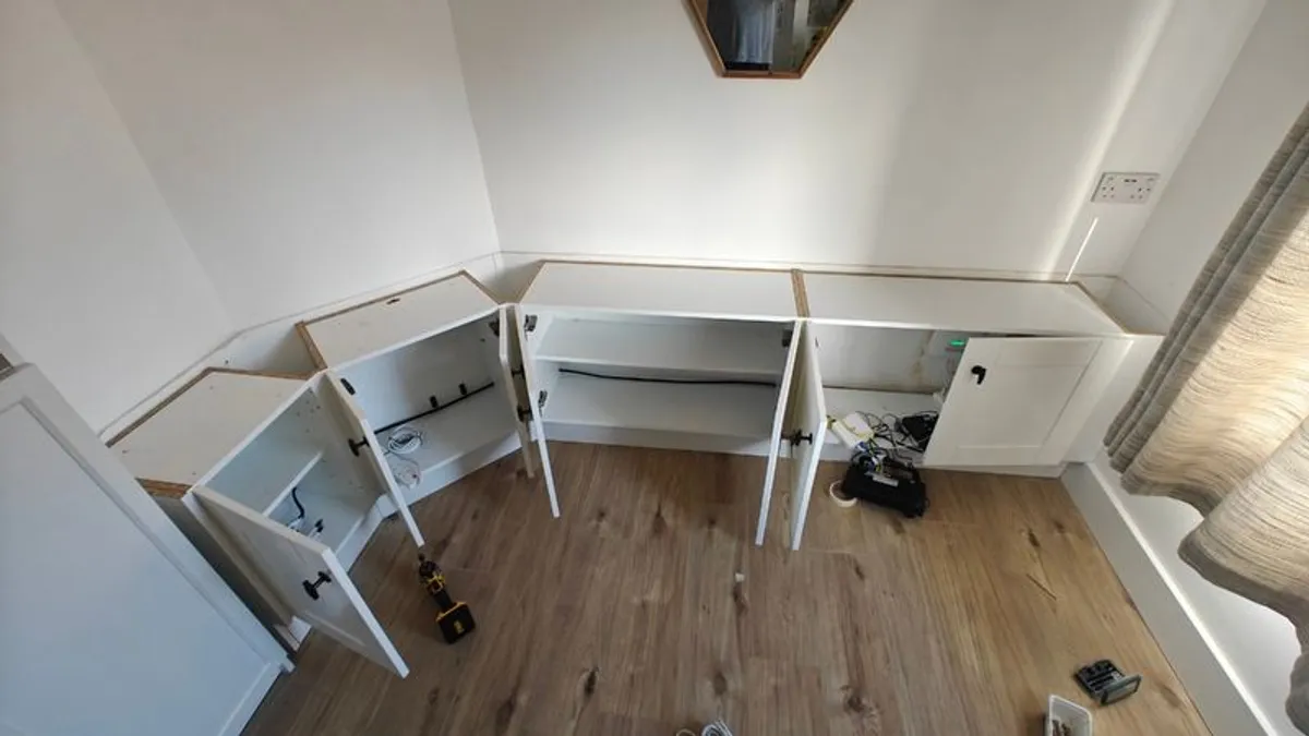 Custom Fitted Bench, Cupboards & Countertop (Full Set Only) - Image 2