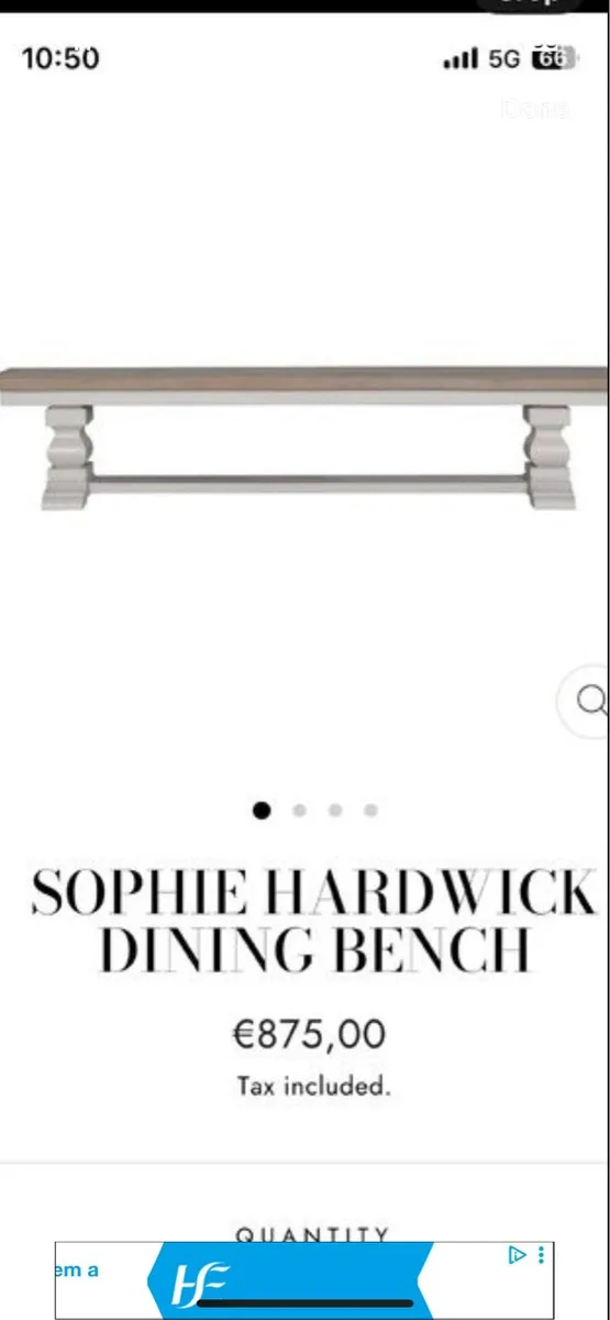 Brand new rustic dining bench - Image 1