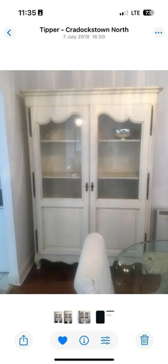 French distressed armoire - Image 1