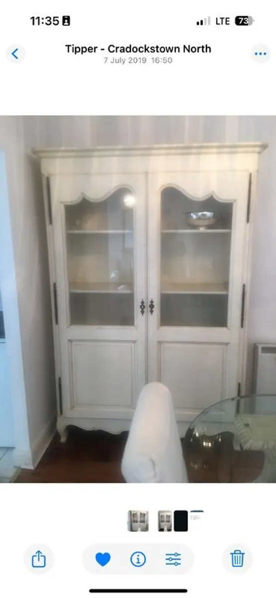 French distressed armoire - Image 2