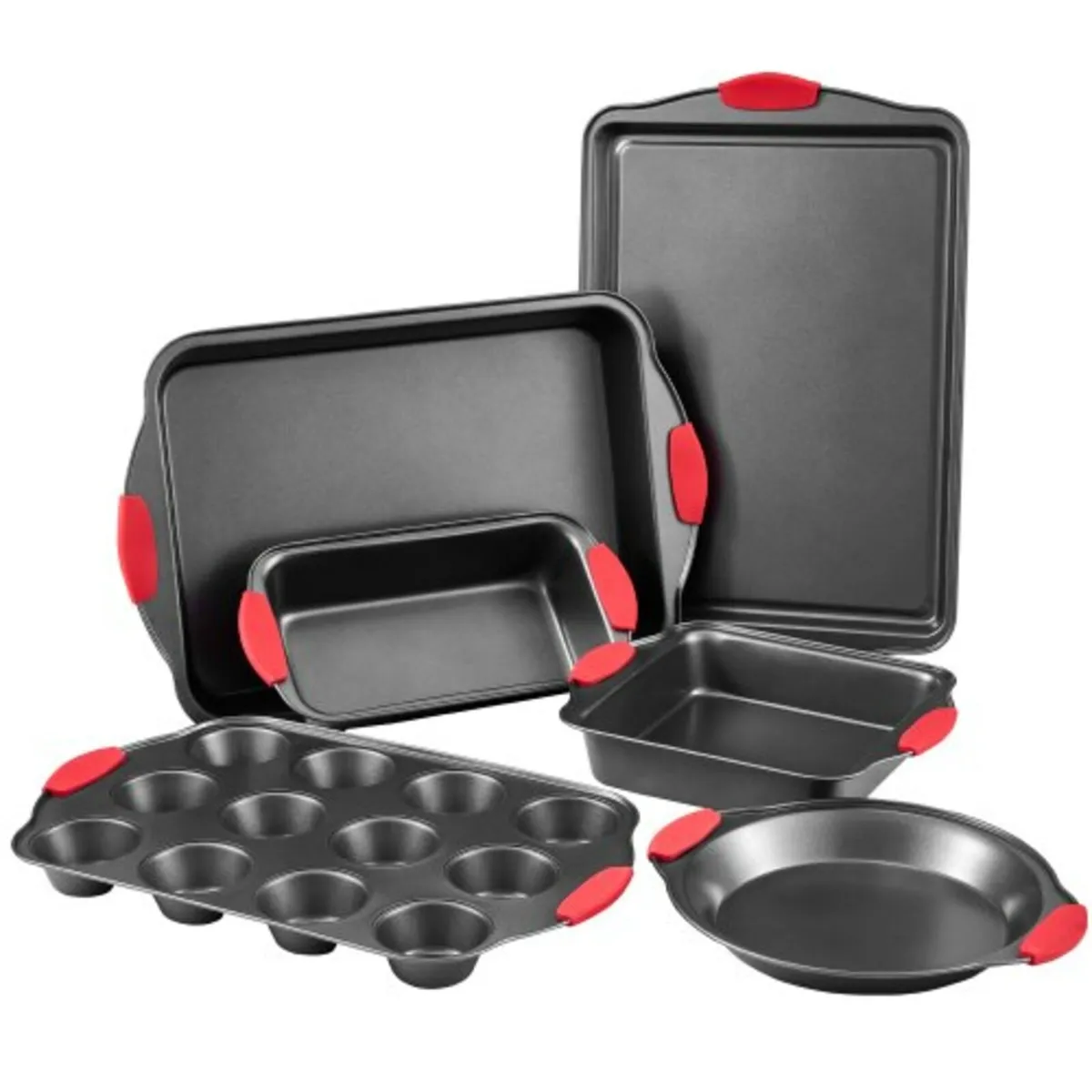 Baking Pans Set, 6-Piece, Nonstick Carbon Steel Co - Image 1