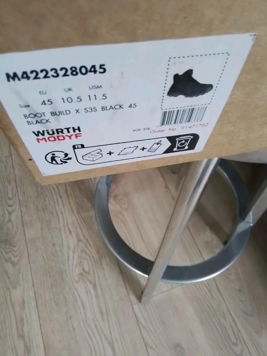 Wurth modyf safety workboots size 10.5 New in - Image 2