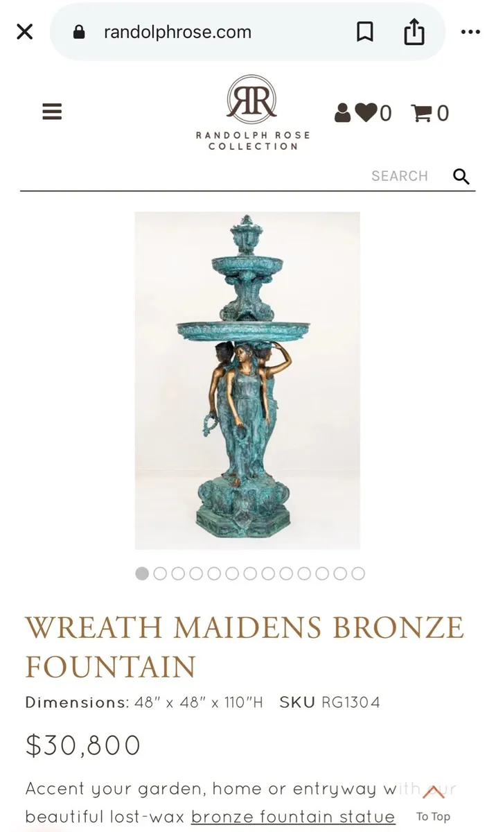 Bronze 9 feet fountain - Image 2