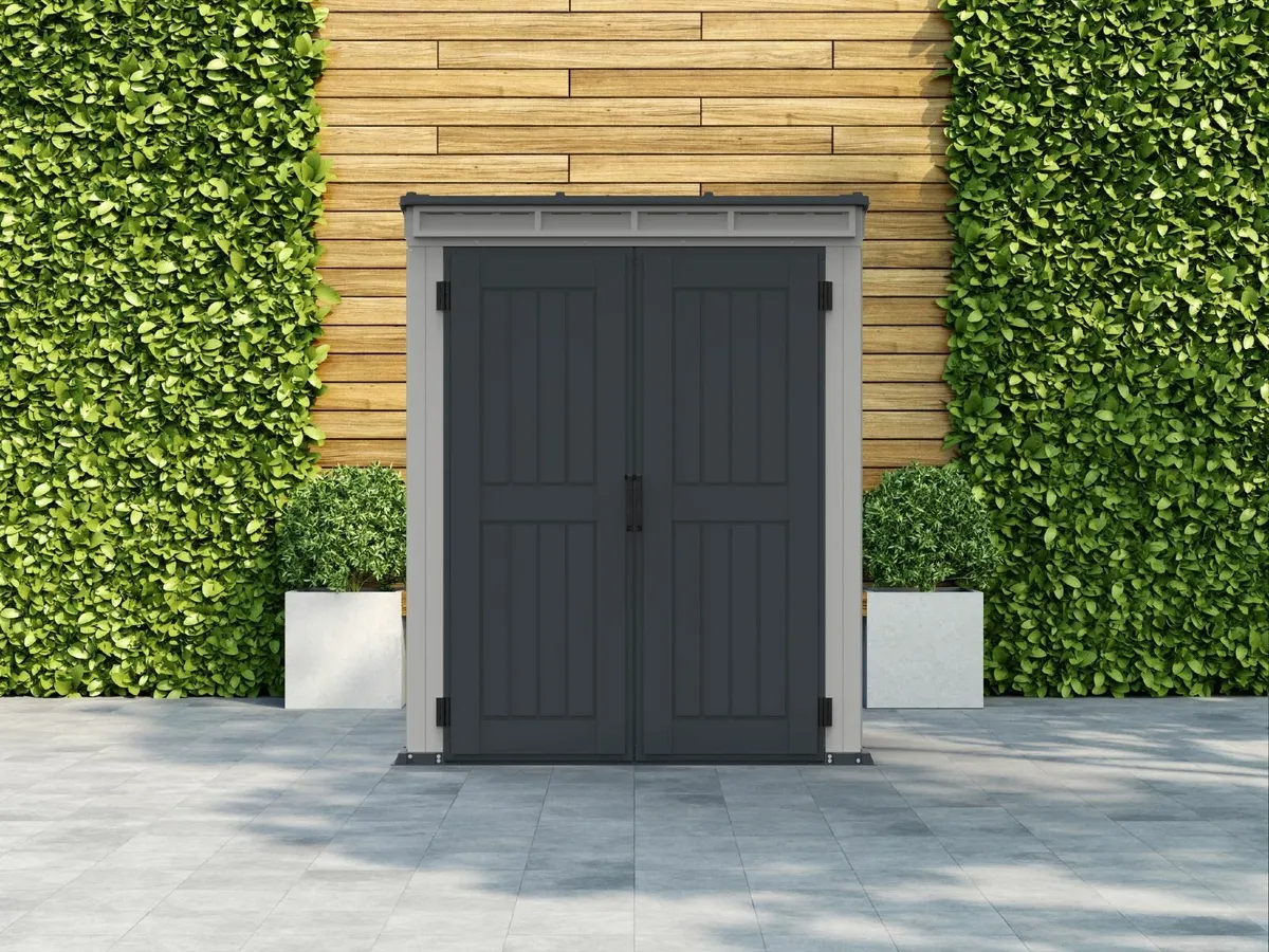 5×3 Yardmate  Pent Vinyl Shed with Free Shipping - Image 1