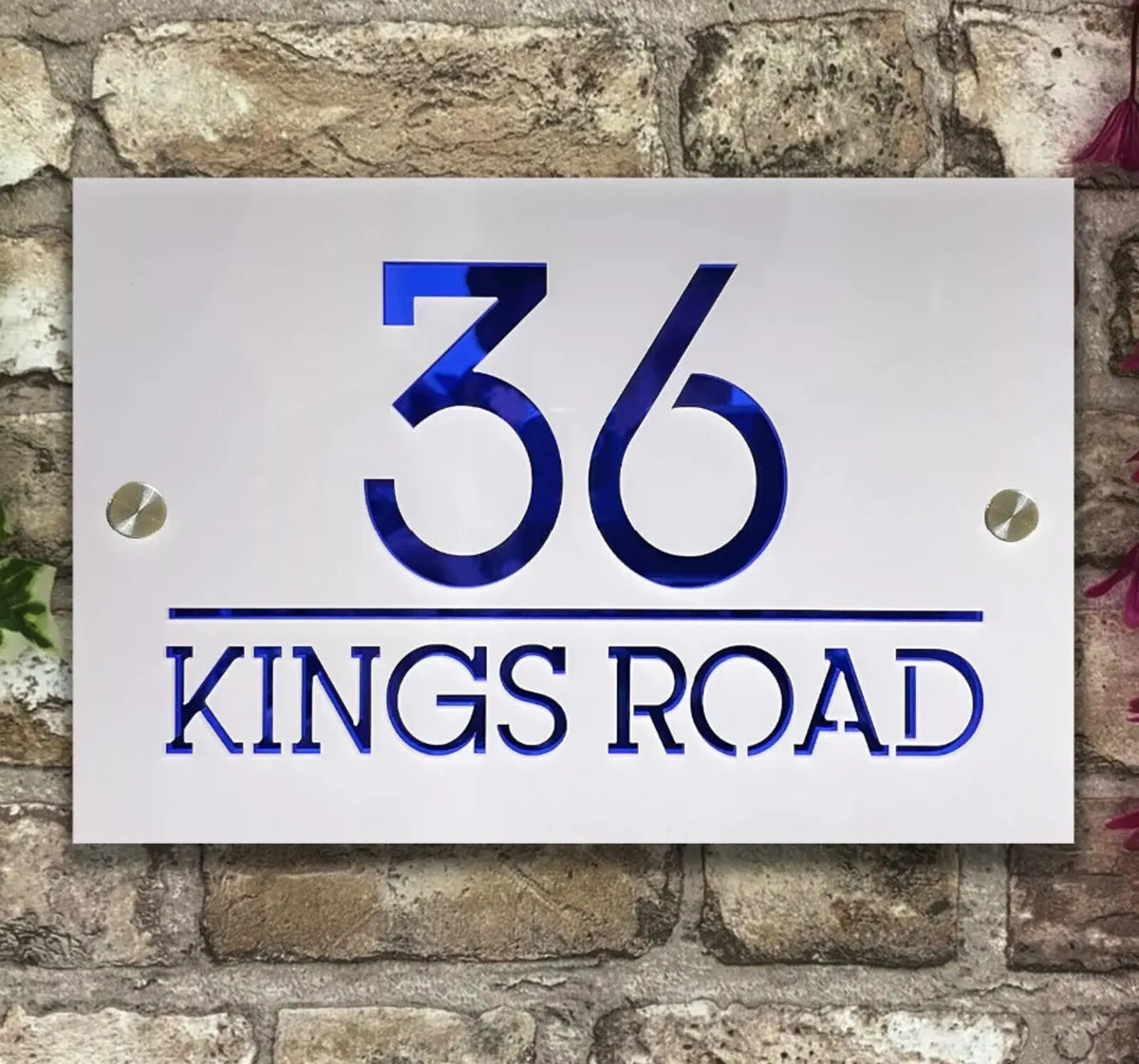 Personalised Acrylic Door Sign House - Image 1