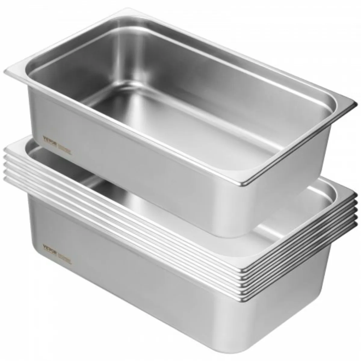 6 Pack Hotel Pans, Full Size Anti-Jam Steam Pan, 0 - Image 3