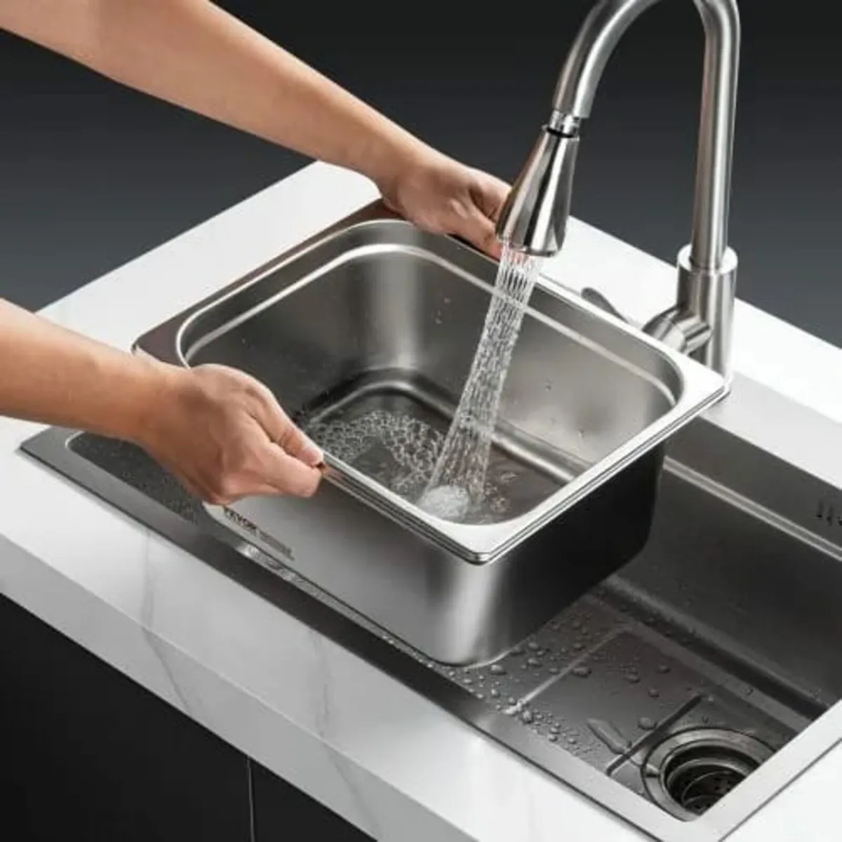 8 Pack Hotel Pans, 1/2 Size Anti-Jam Steam Pan wit - Image 3