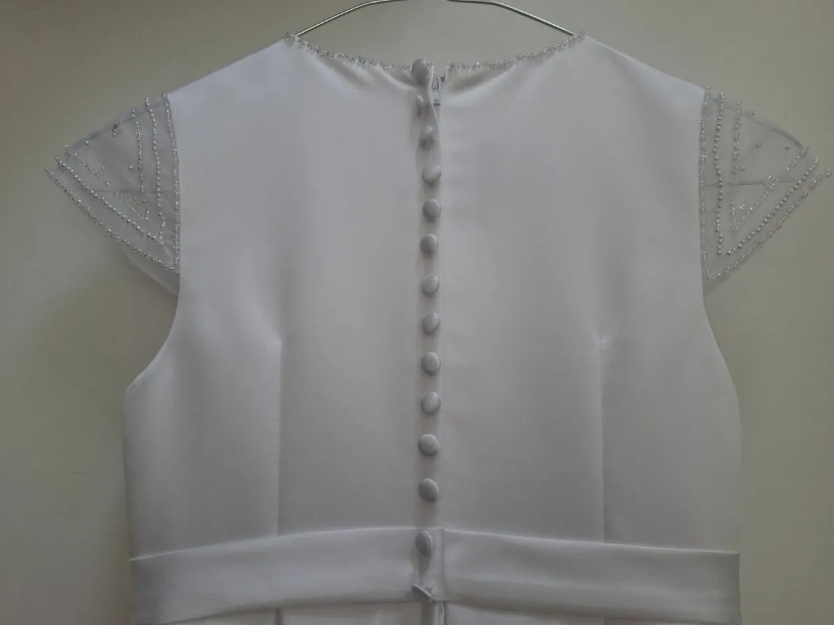 Communion dress,  Veil and bag - Image 2