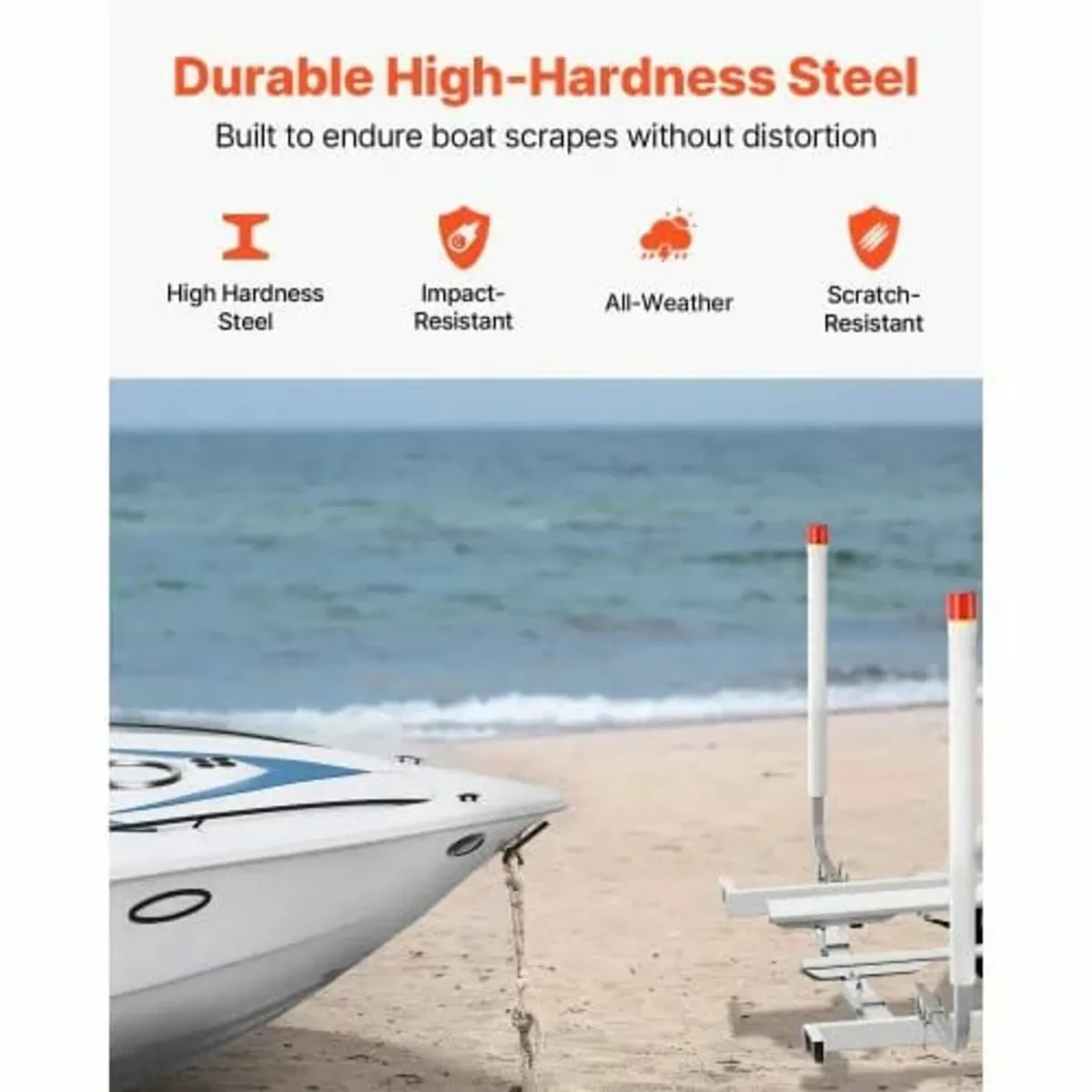 1524mm with LED Light Trailer Guide Poles, 2PCS Hi - Image 4