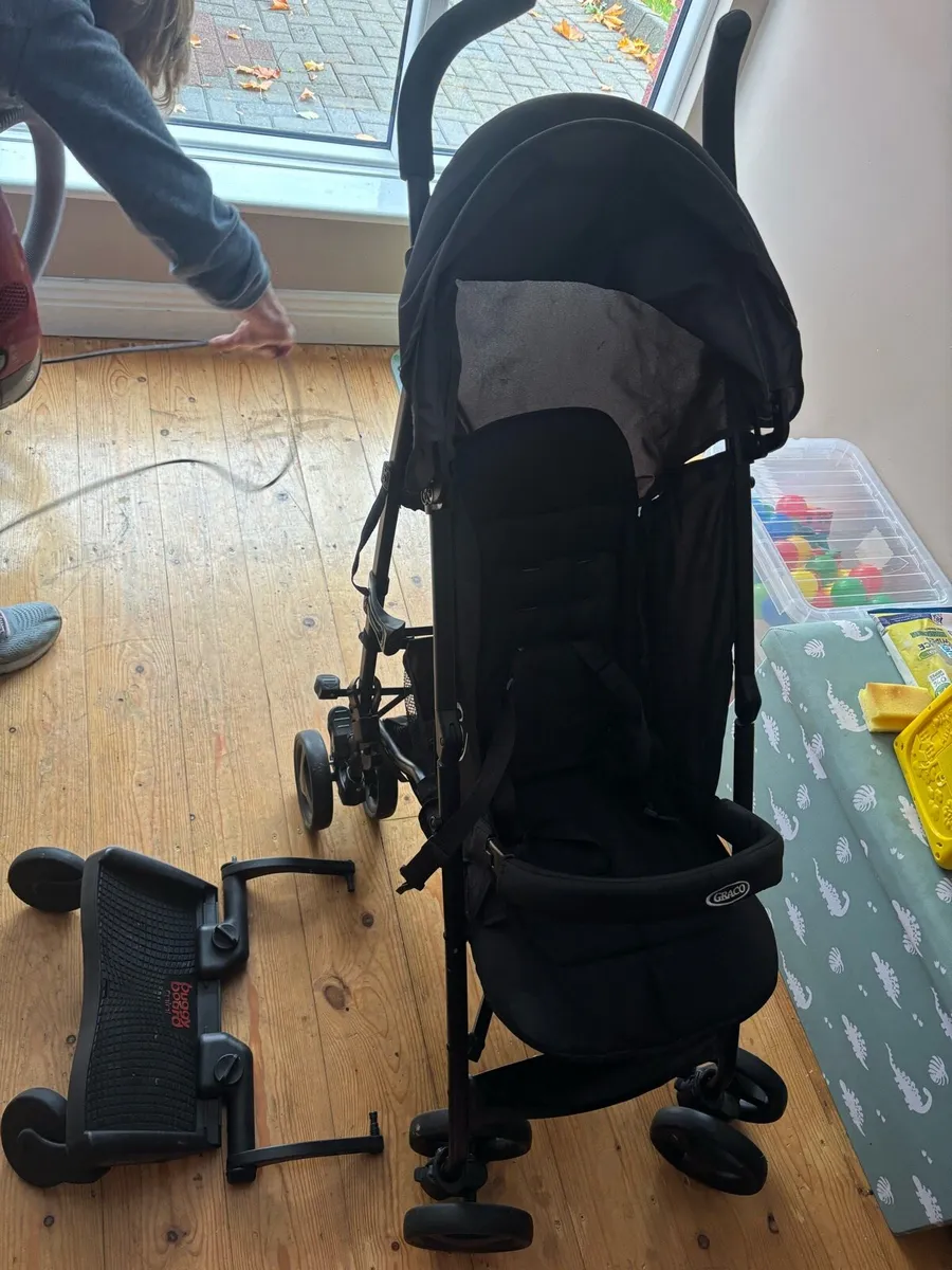 Graco stroller & mini buggy board - Image 1