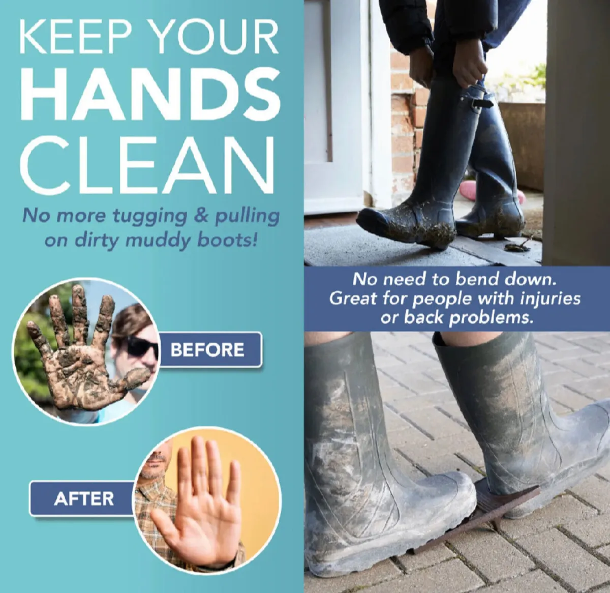 HEFTMAN Boot Jack Cast Iron Welly Boot Remover - Image 2