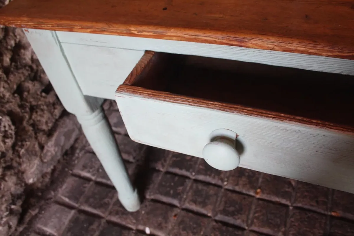 Antique Pine Table - Image 4