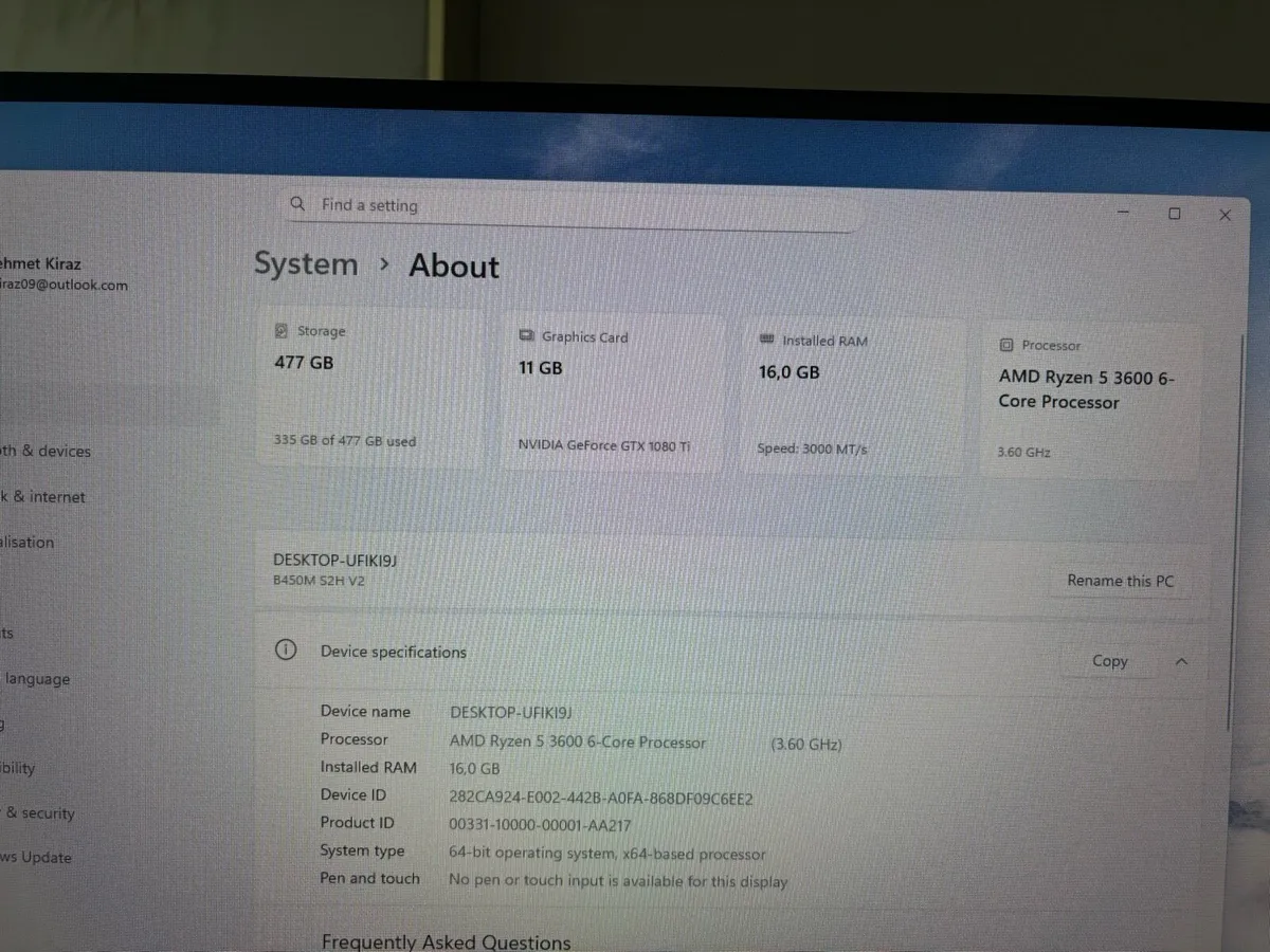 GAMING PC setup 1080ti 16GB RAM 512 GB M.2 NVME - Image 3