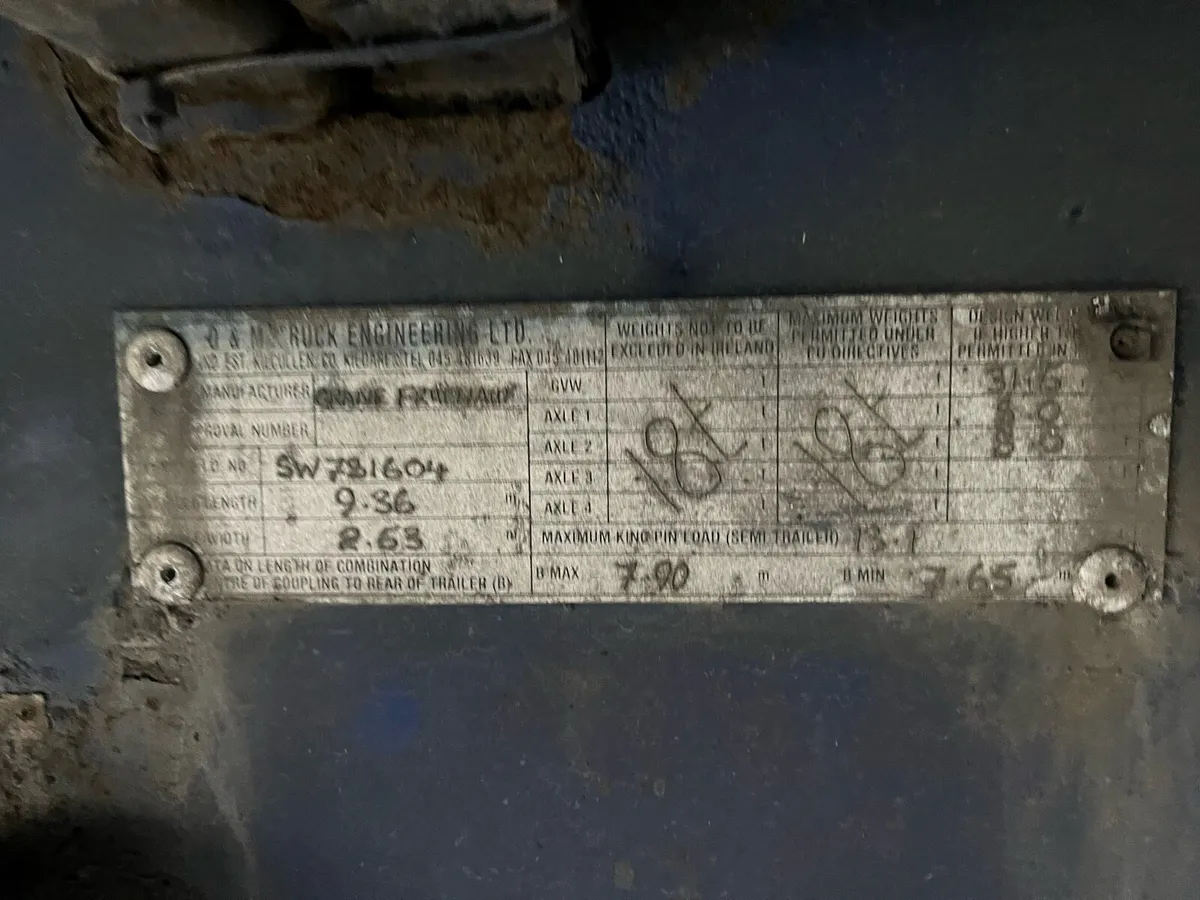 Crane freuhauf 28foot curtainsider trailer - Image 4