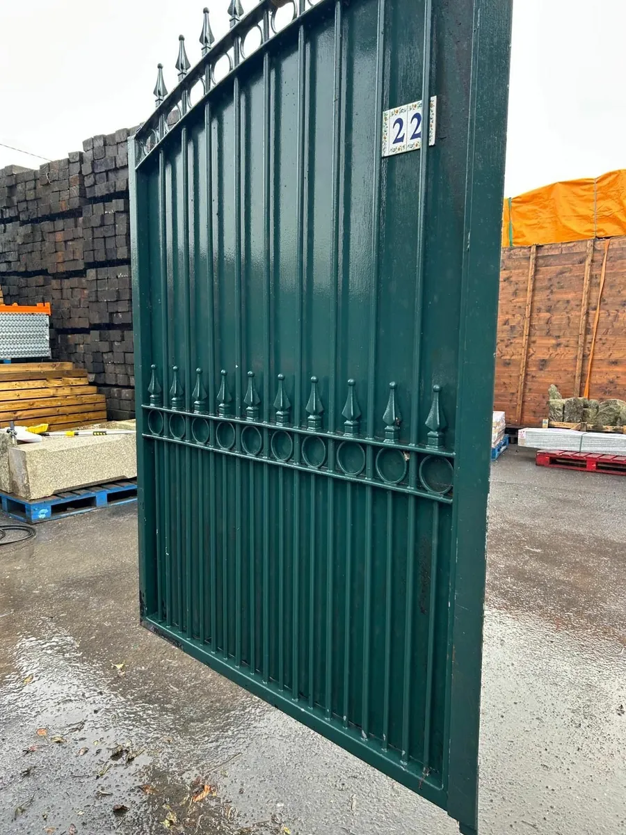 10ft Painted Galvanised Gates - Image 2