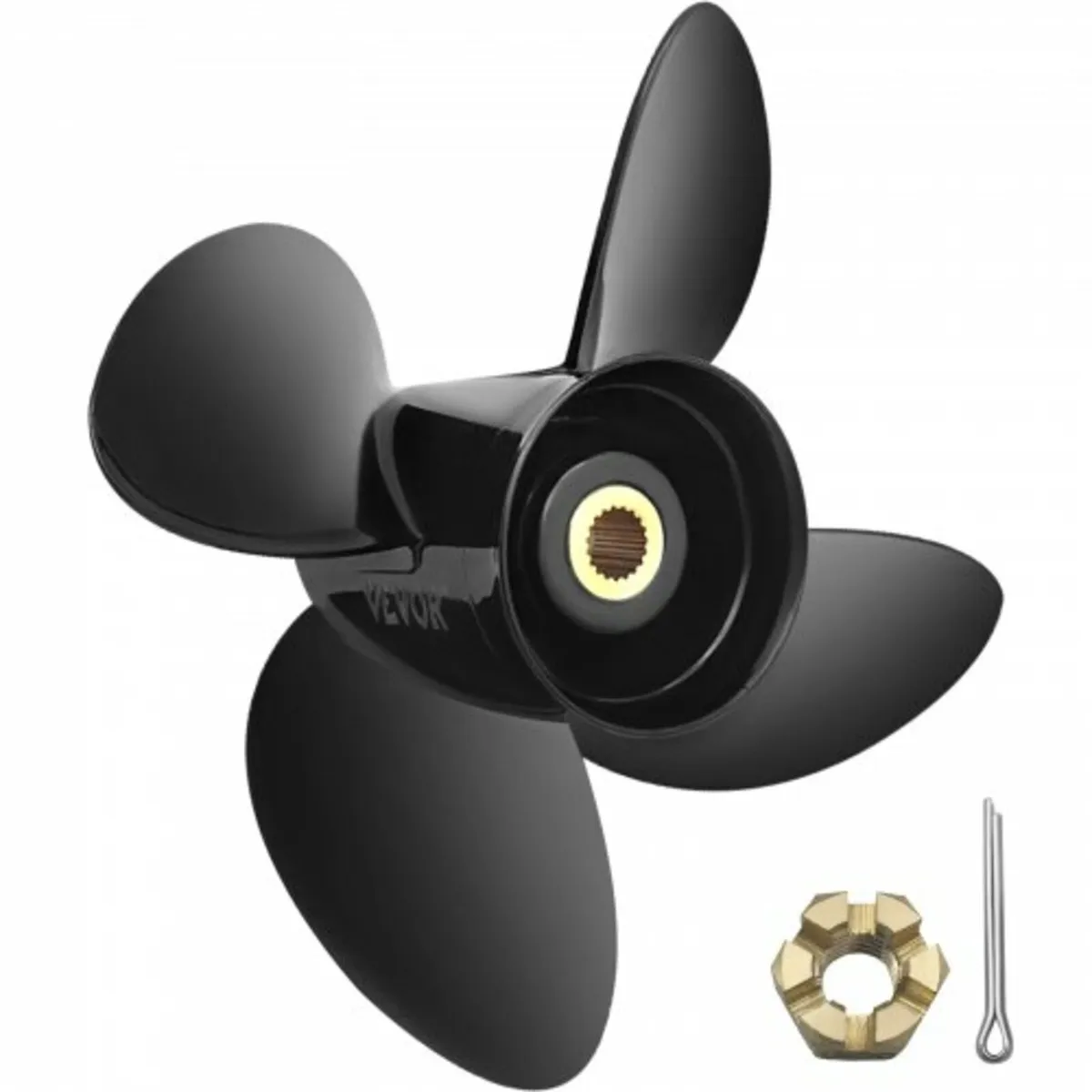 Outboard Propeller, Replace for OEM 3587522, 4-Bla - Image 1