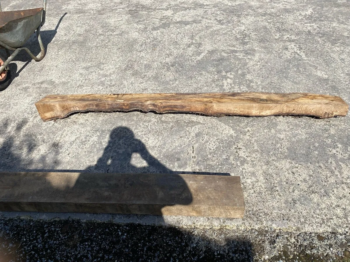 Live edge oak slabs 8” x 4” by 2meters - Image 4