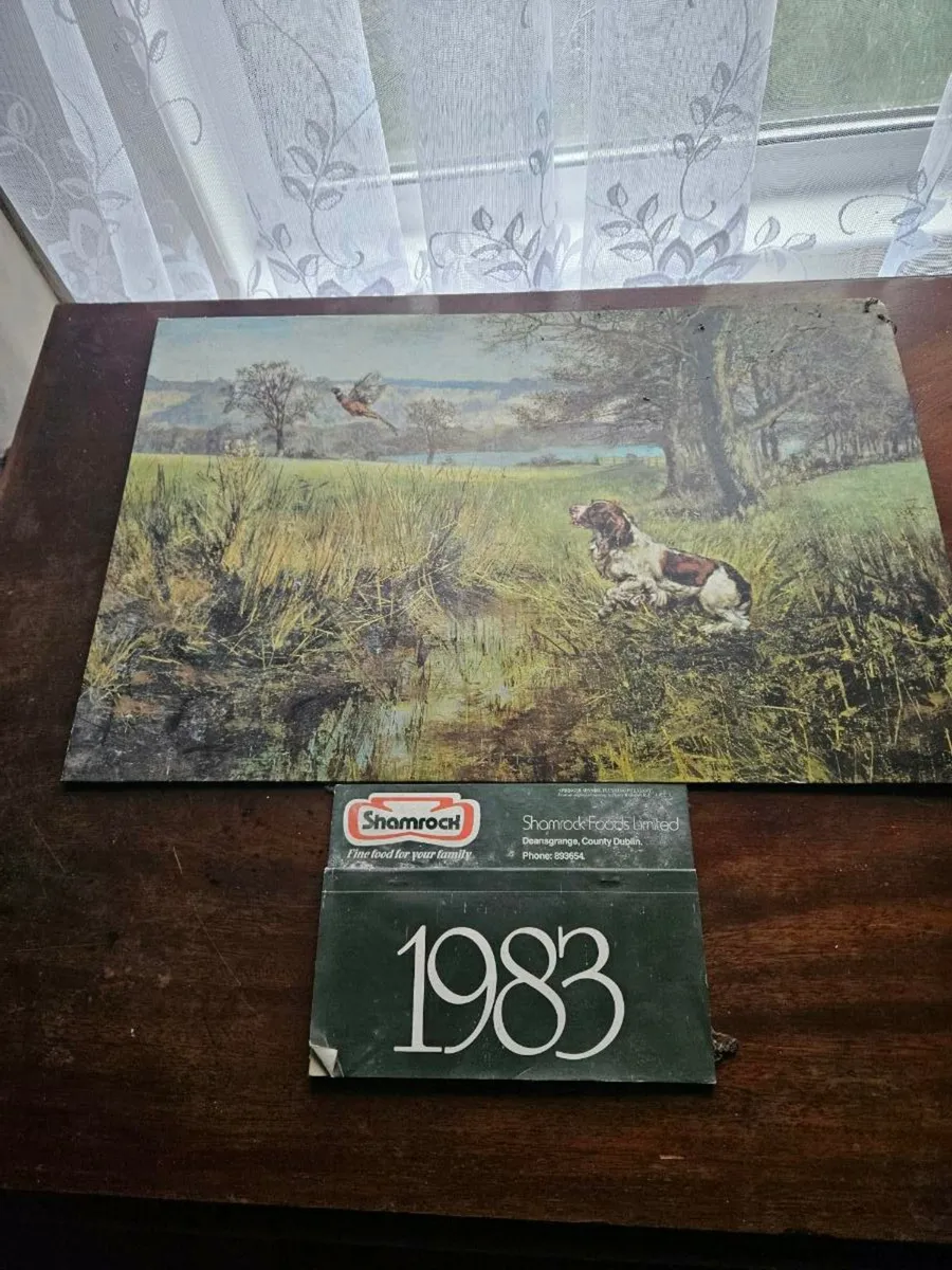 Vintage Retro Shamrock Foods Calendar - Image 1