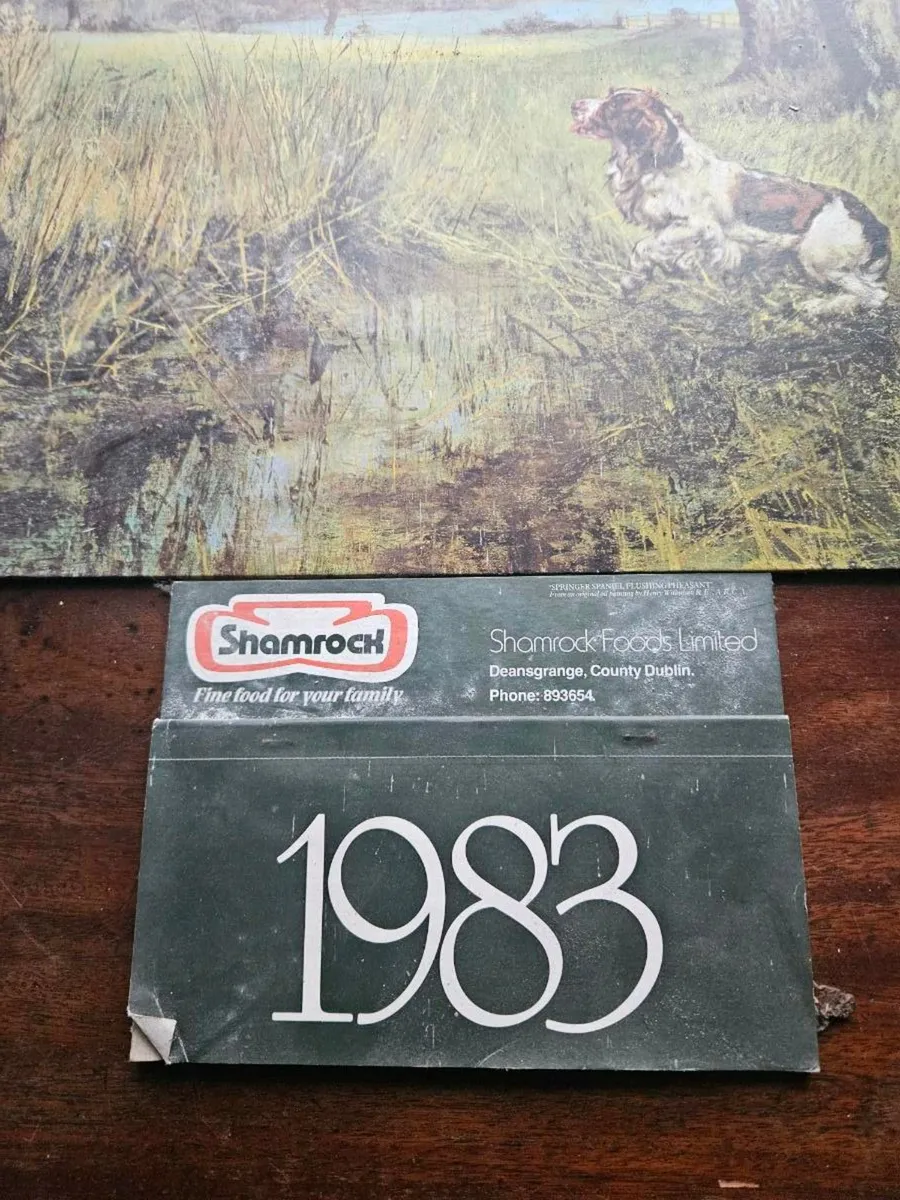 Vintage Retro Shamrock Foods Calendar - Image 2