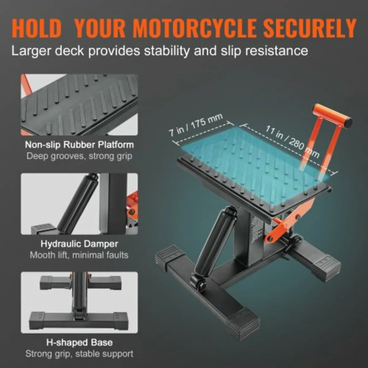 Dirt Bike Lift Stand, Motorcycle Jack Lift Stand 4 - Image 3