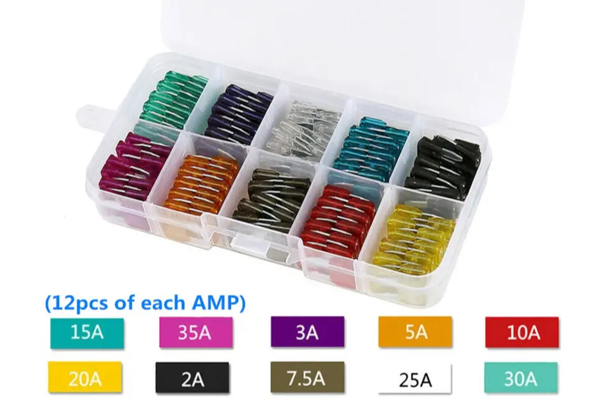 120Pcs Mini Blade Fuses Boxed Assorted - Image 2