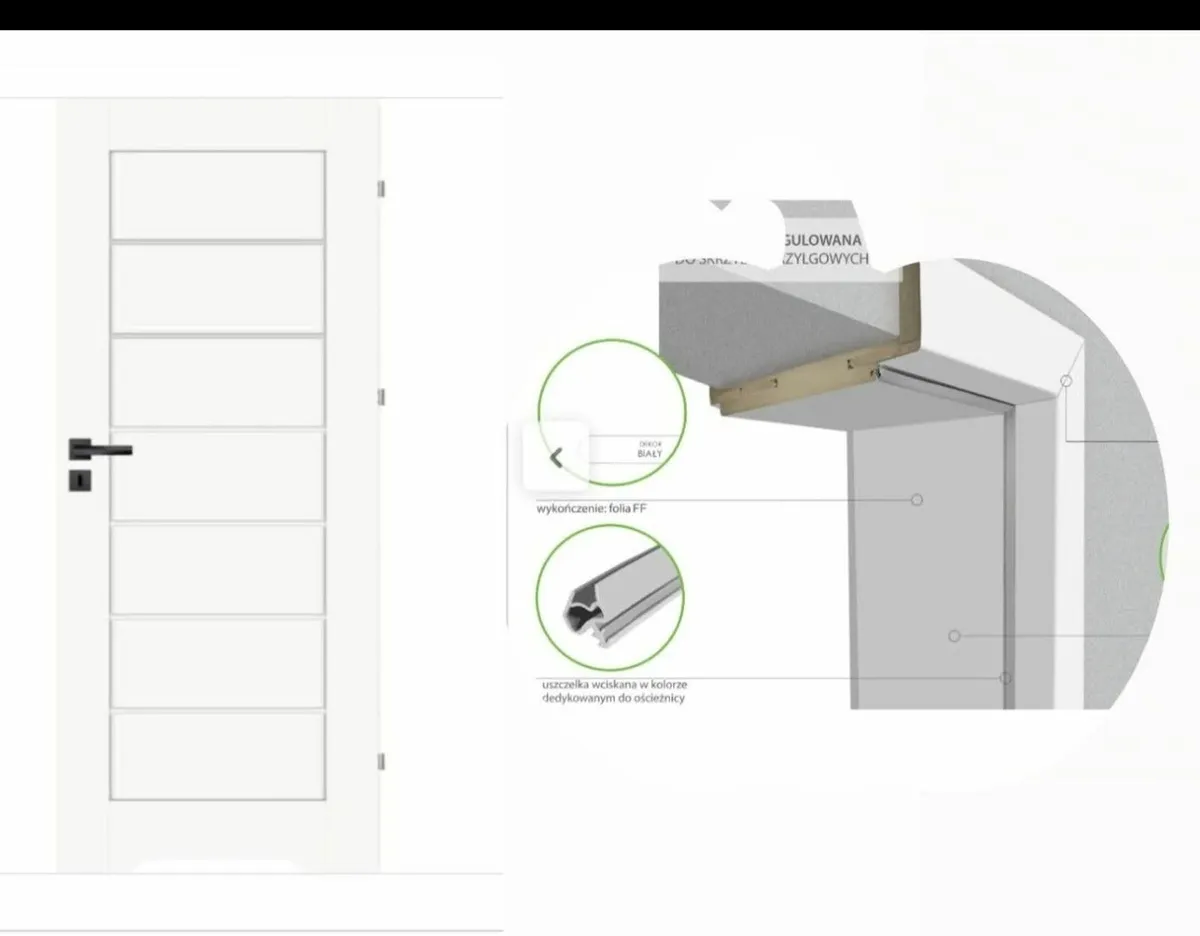 Bathroom Door and Frame - new -Leroy Merlin - Image 1