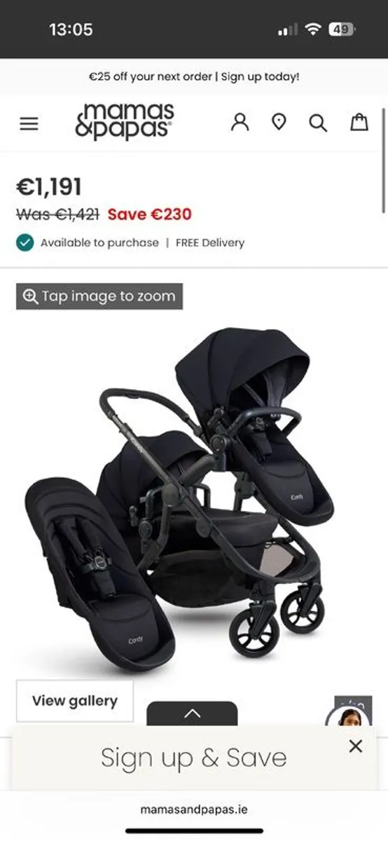 iCandy orange double buggy - Image 2