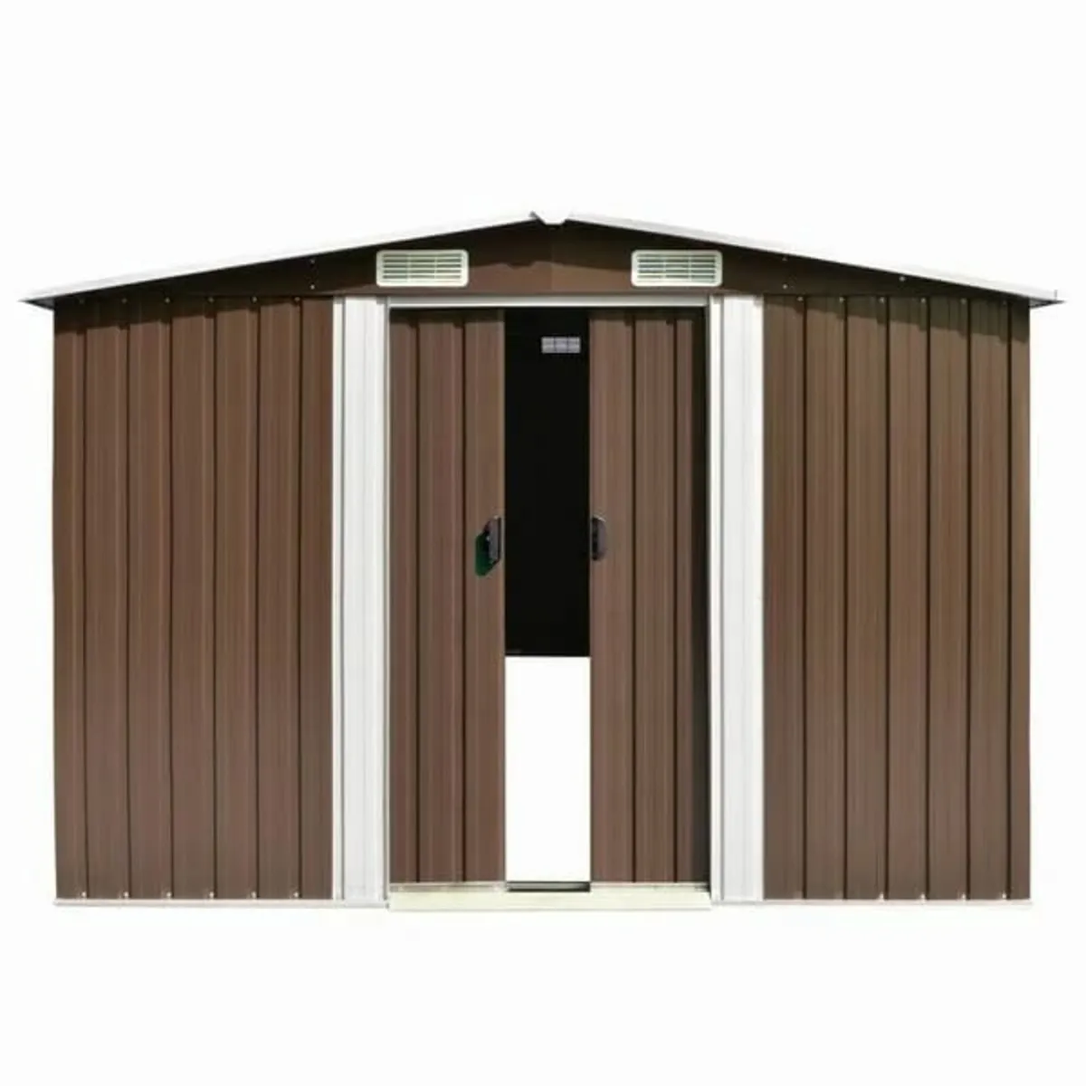 Garden Shed 257x392x181 cm Metal Brown 

Descripti - Image 2