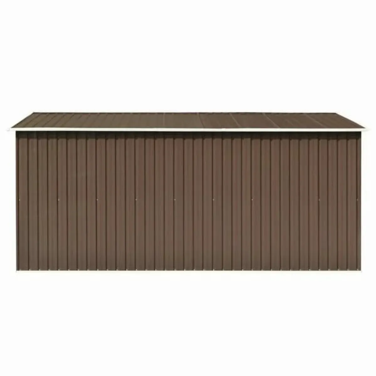 Garden Shed 257x392x181 cm Metal Brown 

Descripti - Image 4