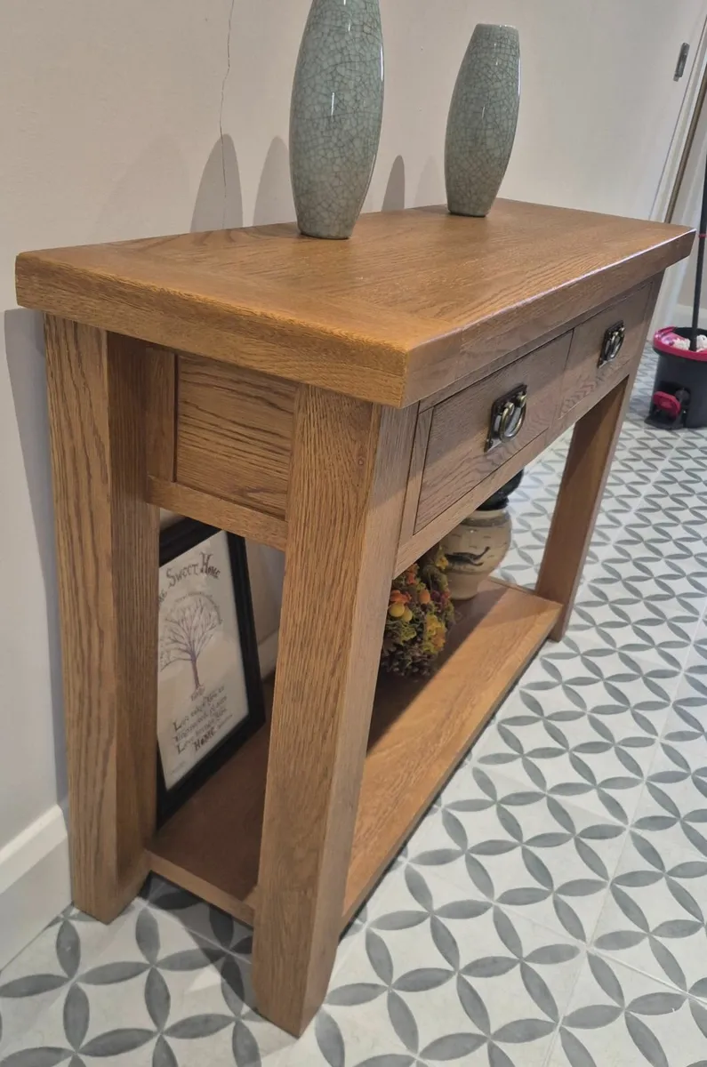 Solid Oak Hall table - Image 3