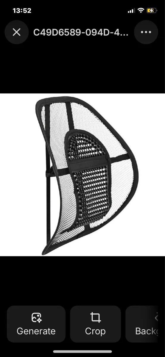 Mesh Lumbar Back Support for Chair / Car Seat - Image 2