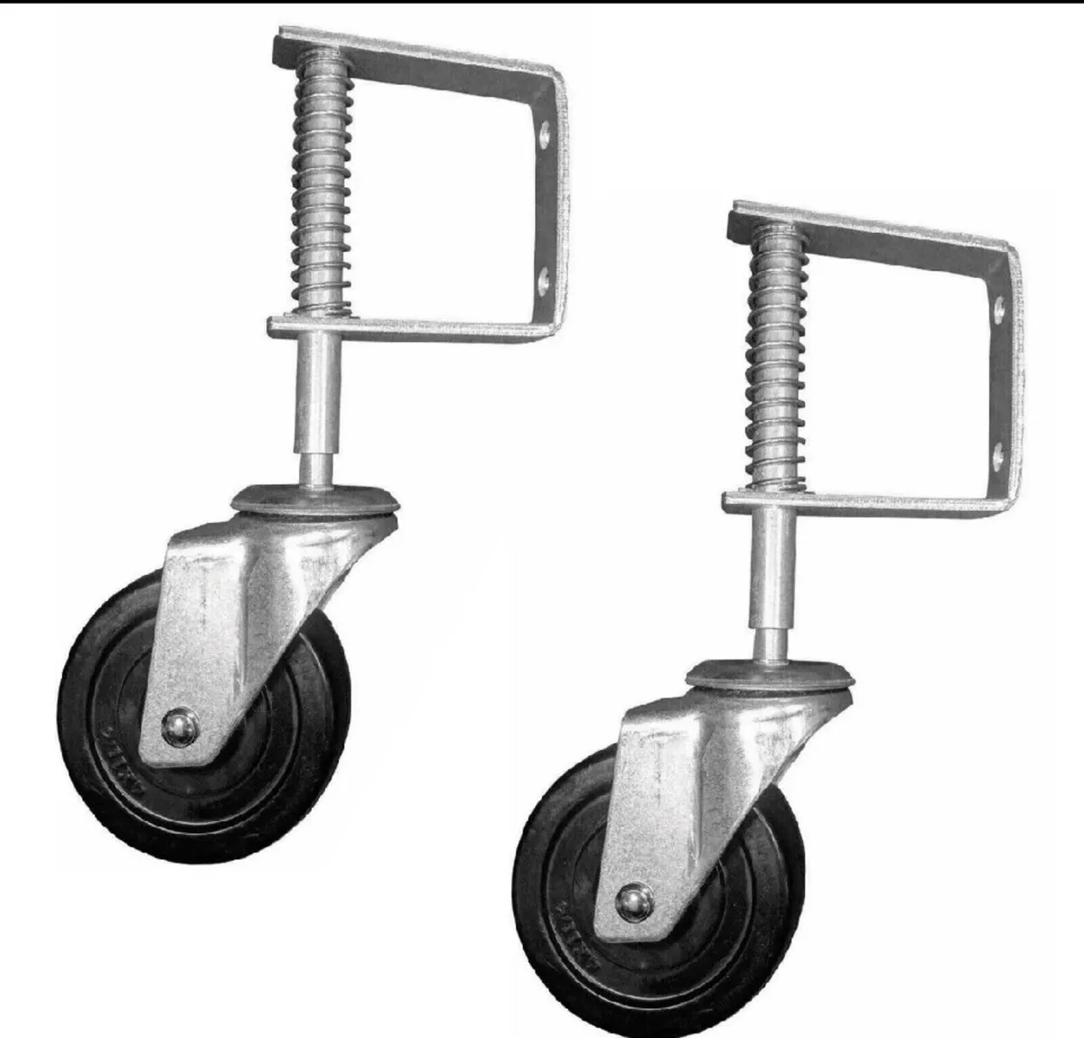 Spring Loaded Gate Wheels 4" 102mm - Image 1