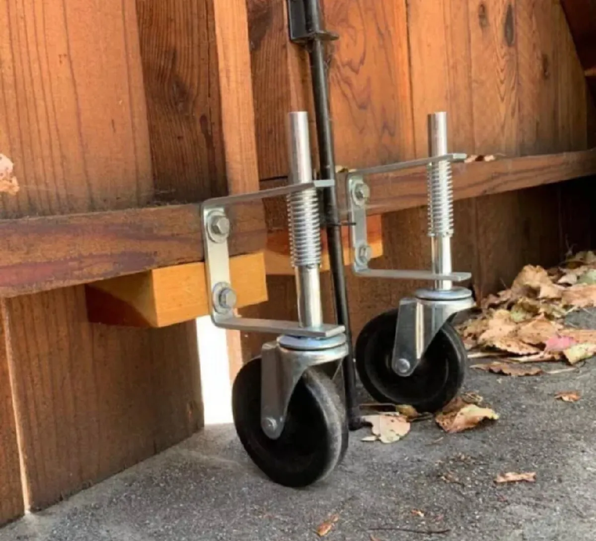 Spring Loaded Gate Wheels 4" 102mm - Image 2