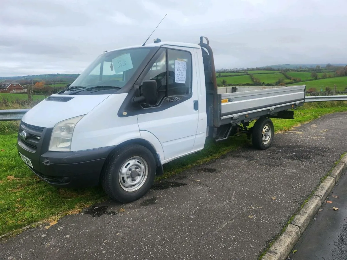 Ford Transit Flat bed 2007 12 month mot - Image 1