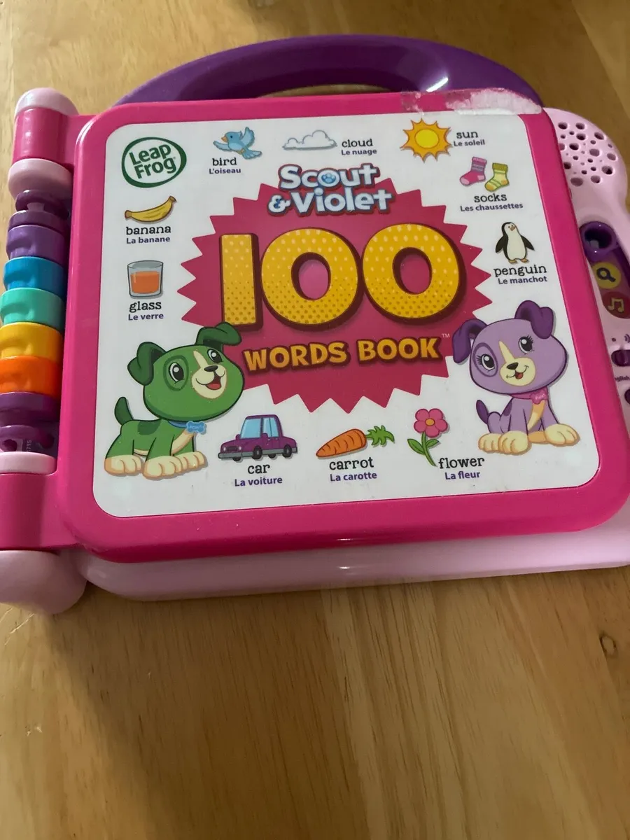 Leap frog 100 words book English or French option - Image 1