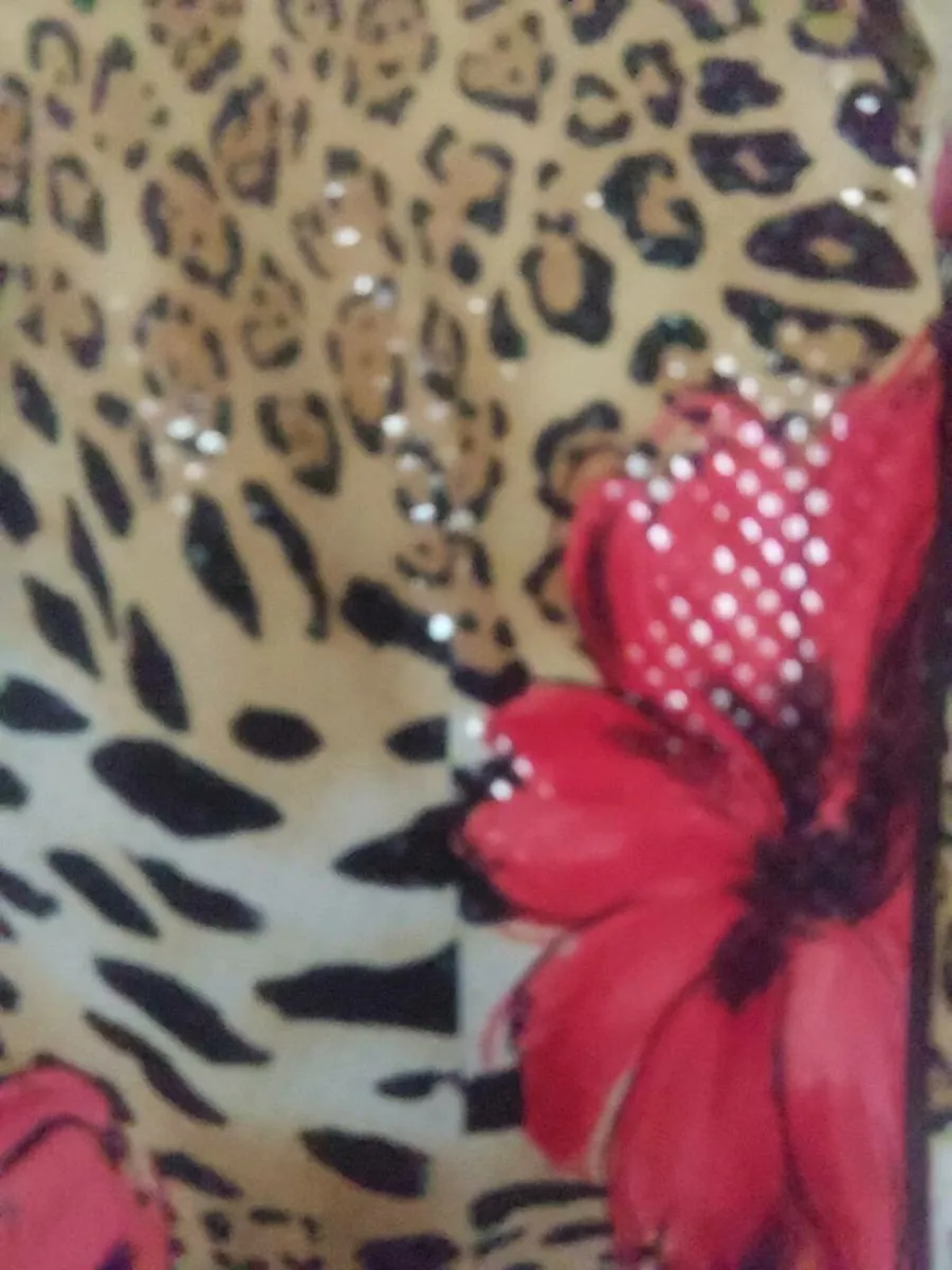 Vintage Joseph Ribcoff floral and sequin cardigan - Image 3