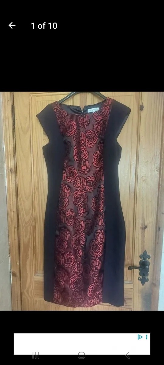 Marc Angelo red and black floral dress (free post) - Image 1