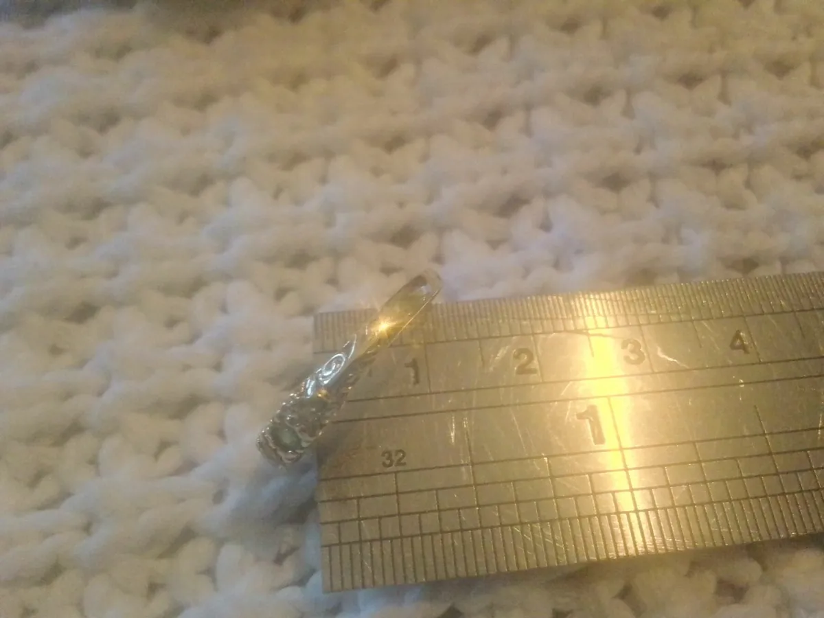 VICTORIAN 9ct GOLD EMERALD & SAPPHIRE RING M - Image 4