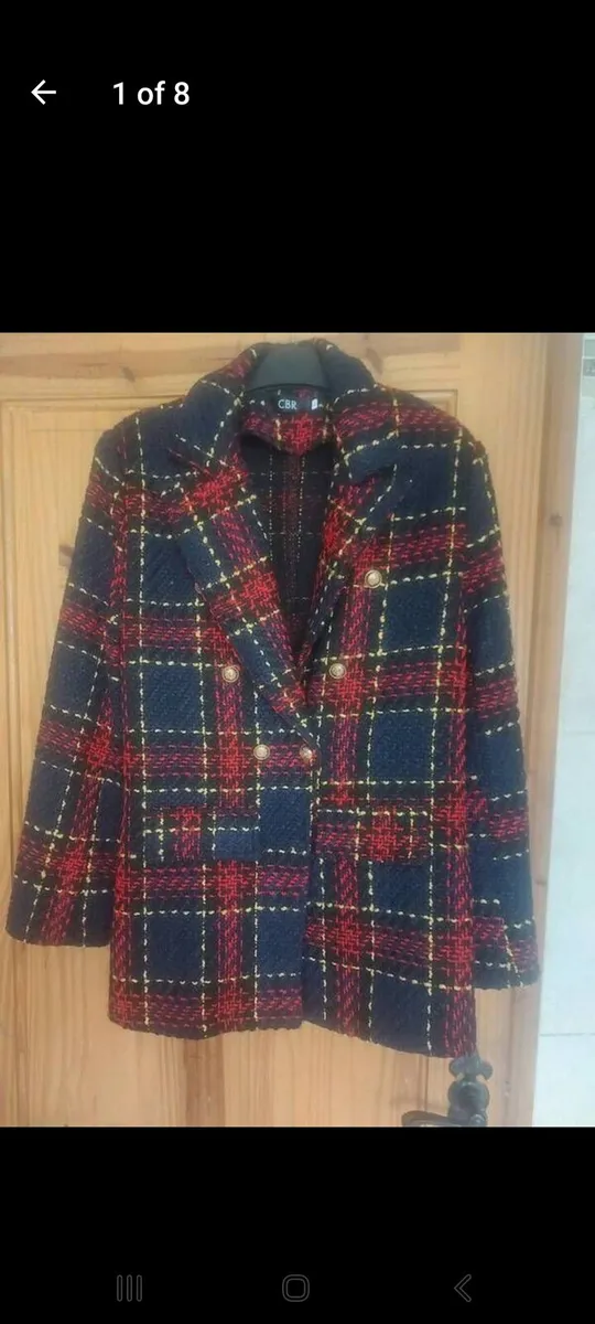 CBR navy tartan blazer (free post) - Image 1