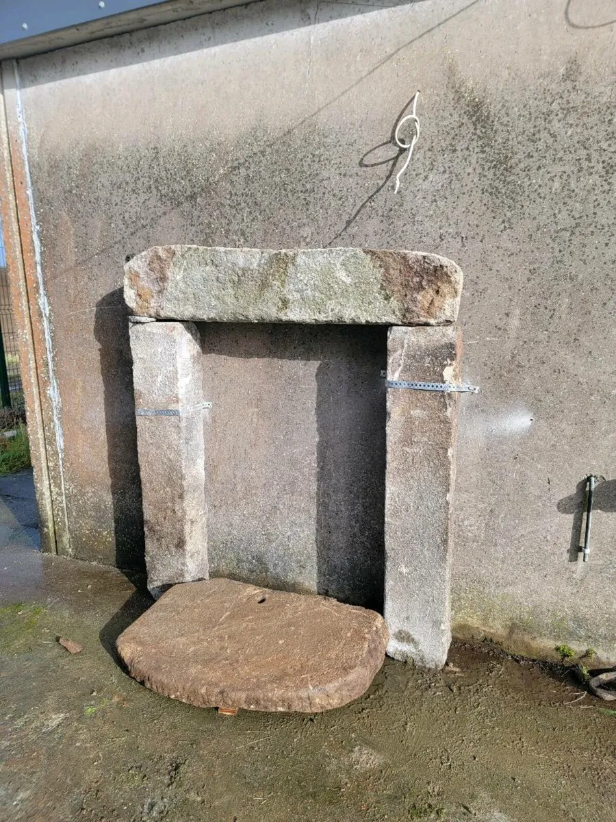 Old granite fireplace - Image 1