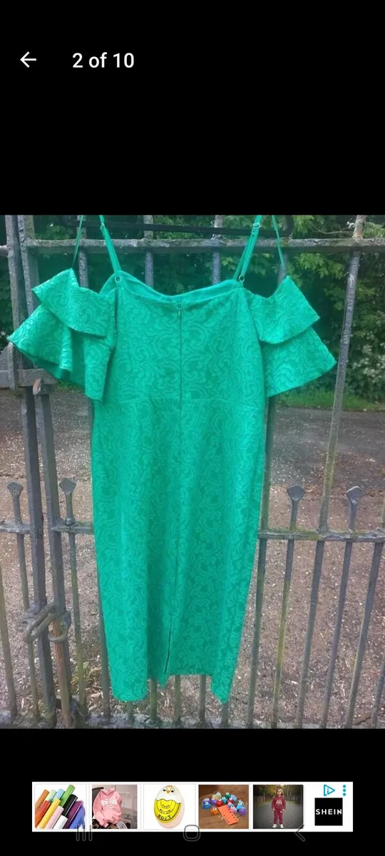 River Island emerald green lace dress (free post) - Image 2