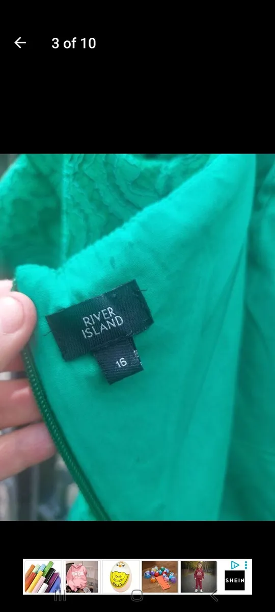 River Island emerald green lace dress (free post) - Image 3