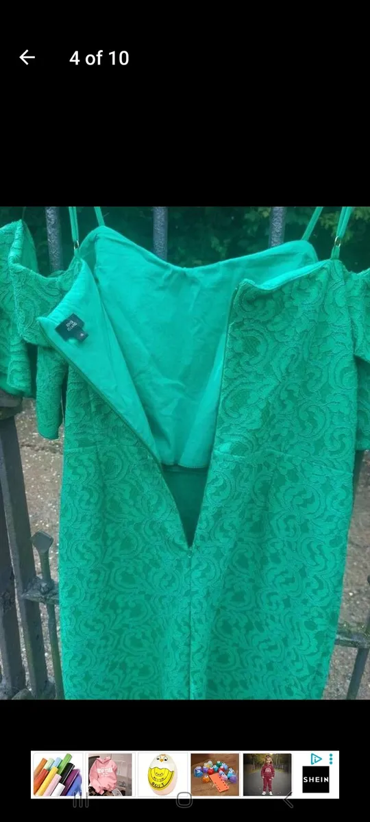 River Island emerald green lace dress (free post) - Image 4