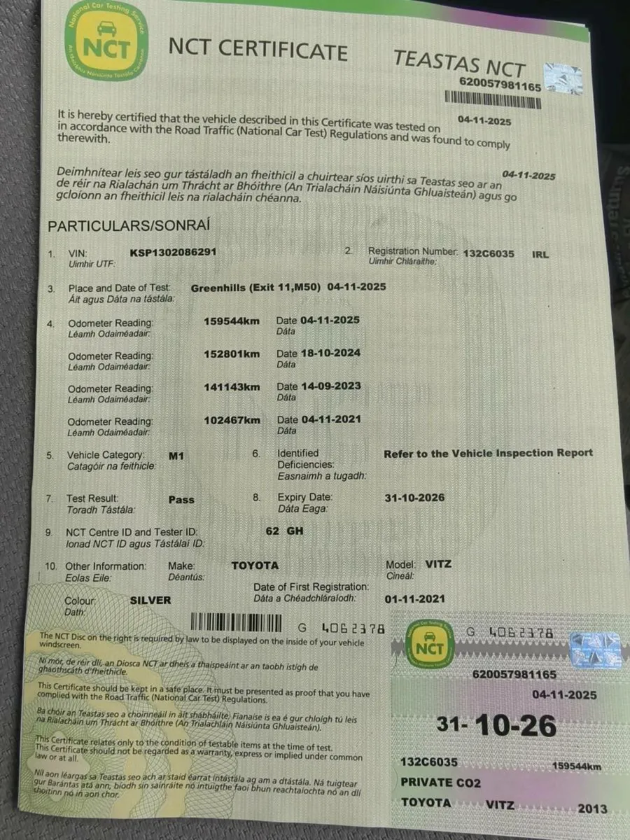 Automatic Toyota Vitz NEW NCT 10/26 TAX 04/26 - Image 2