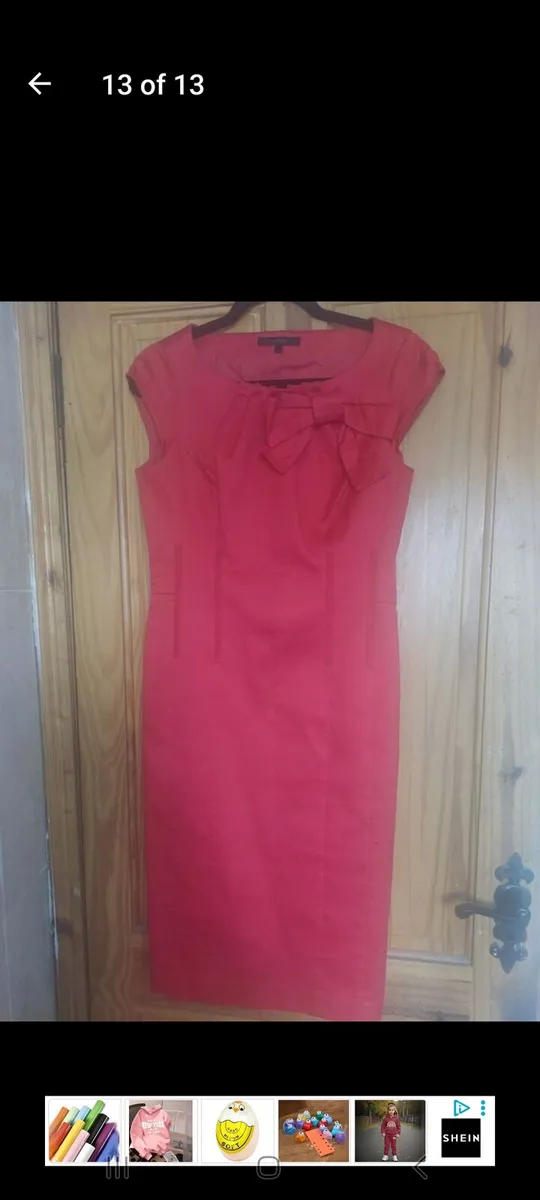 Coast red dress with bow (free post) - Image 1