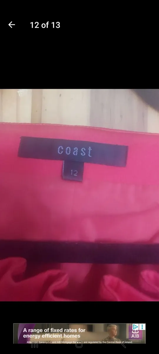 Coast red dress with bow (free post) - Image 2