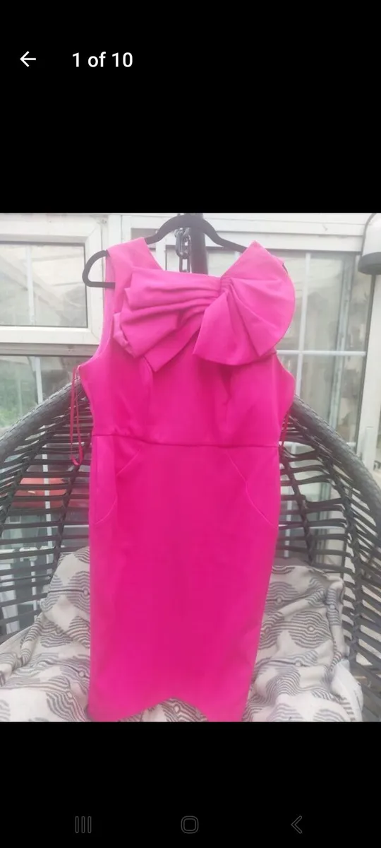 V by Very cerise origami dress (free post) - Image 1